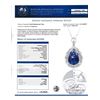 Image 7 : Tantalizing Tanzanite & Diamond Platinum Necklace