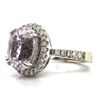 Image 4 : Pretty Pink Kunzite and Diamond Ring