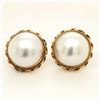 Image 1 : Mabe Pearl Button Earrings