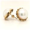 Image 2 : Mabe Pearl Button Earrings