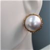 Image 3 : Mabe Pearl Button Earrings