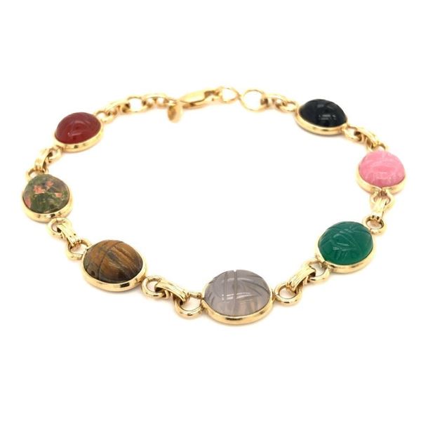 Signed Carla Scarab Bracelet Small Scarabs
