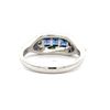 Image 4 : Blue Sapphire, Diamond & Black Enamel Stacker Ring