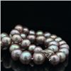 Image 2 : Mauve-Colored Graduated Tahitian Pearl Strand