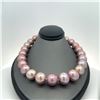 Image 3 : Mauve-Colored Graduated Tahitian Pearl Strand
