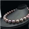 Image 6 : Mauve-Colored Graduated Tahitian Pearl Strand