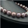 Image 8 : Mauve-Colored Graduated Tahitian Pearl Strand