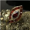 Image 6 : Incredible Garnet and Diamond Bypass Navette Ring
