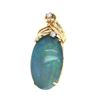 Image 2 : Opal and Diamond Leaf Motif Pendant