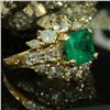 Image 2 : Gem Quality Emerald and Diamond Ring