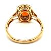 Image 5 : Mandarin Orange Spessartine Garnet & Diamond Ring