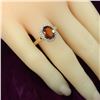 Image 7 : Mandarin Orange Spessartine Garnet & Diamond Ring