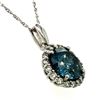 Image 3 : 2CT Blue Diamond Necklace Salt & Pepper