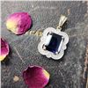 Image 2 : Picturesque Iolite and Diamond Pendant