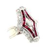 Image 2 : Edwardian-Inspired Ruby and Diamond Ring