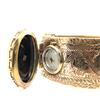 Image 8 : Banded Agate Hidden Face Bangle Watch Early 1900's