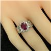 Image 8 : GIA Certified Burma Ruby in Platinum, Diamond Ring