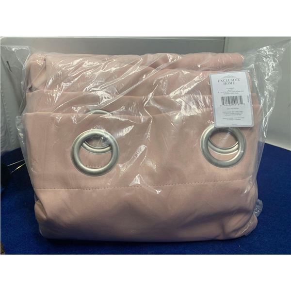 Exclusice Home Academy Blush Curtain Panel (2-52in x 96in)