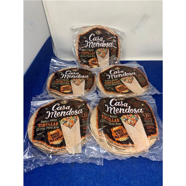 Casa Mendosa Tortillas-Whole Wheat (5 x 340g)