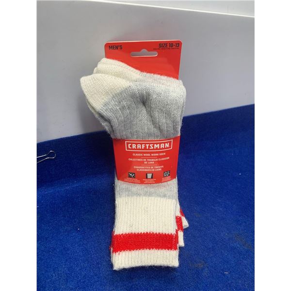 Craftsman Classic Wool Socks 3pk (Size 10-13)