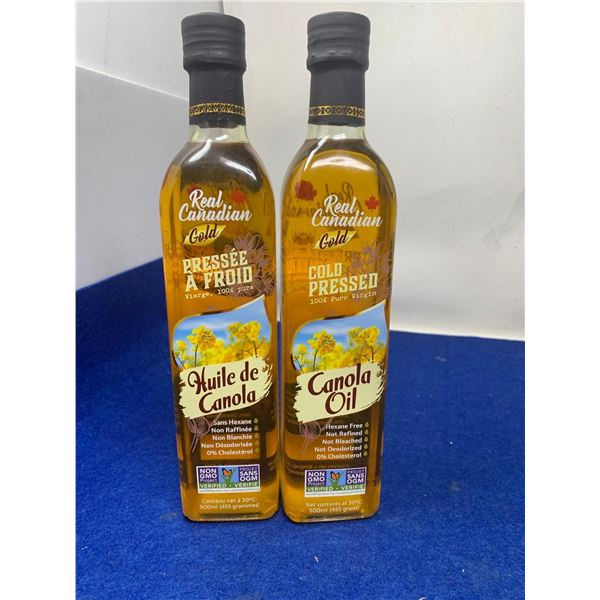 Real Canadian Gold Cold Pressed Canola Oil (2 x 500ml)