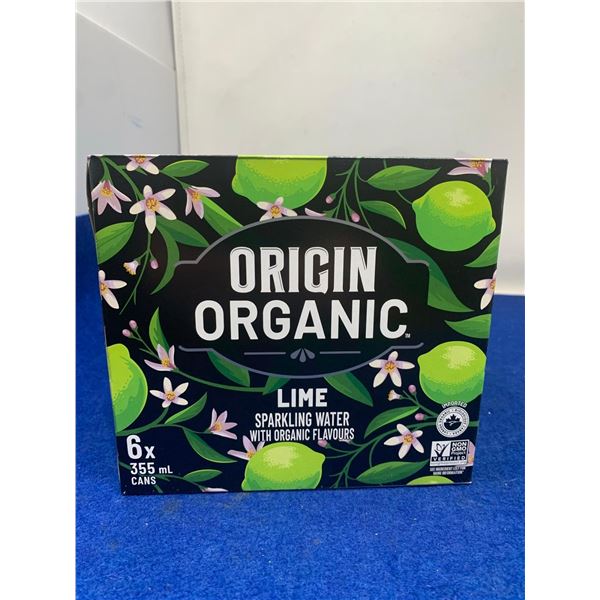 Origin Organic Lime Sparkling Water (6 x 355ml)