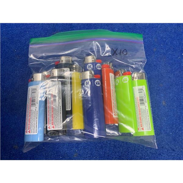 Lot of 10 BiC Lighters