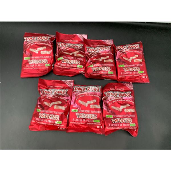 Tangy Zangy Soft n' Chewy Sour Strawberry Flavoured Twisties (7 x 121g)