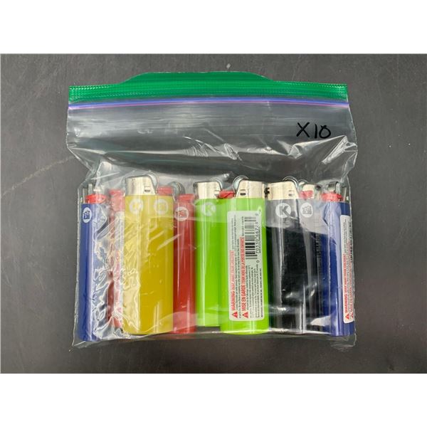 Lot of 10 BiC Lighters