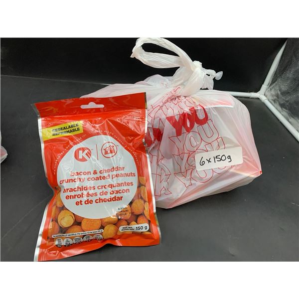 Bacon & Cheddar Crunchy Coated Peanuts (6 x 150g)