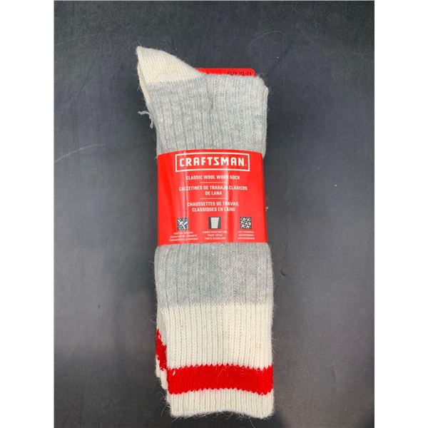 Craftsman Classic Wool Work Socks (size 10-13)
