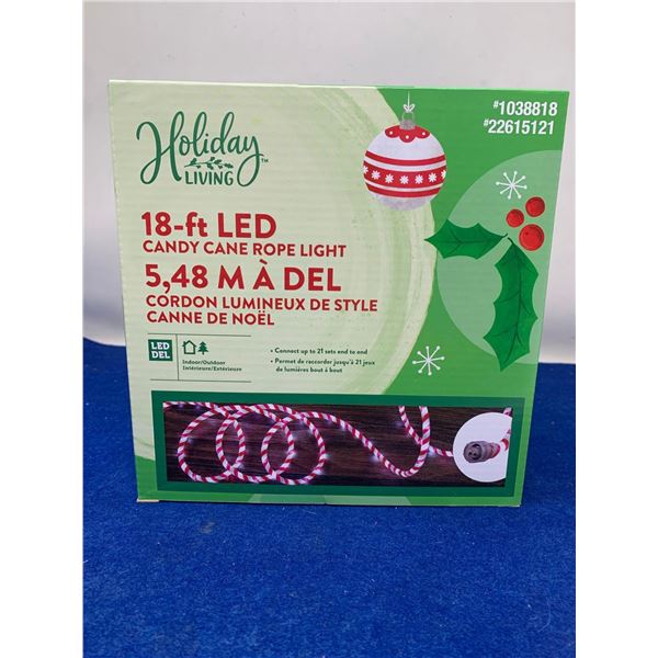 Holiday Living 18 Ft LED Candy Cane Rope Light