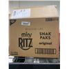 Image 2 : CASE LOT - RITZ mini snack packs original crackers 12x180g