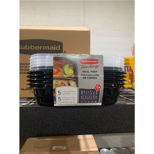 CASE LOT - Rubbermaid meal prep containers 20x887ml capacity