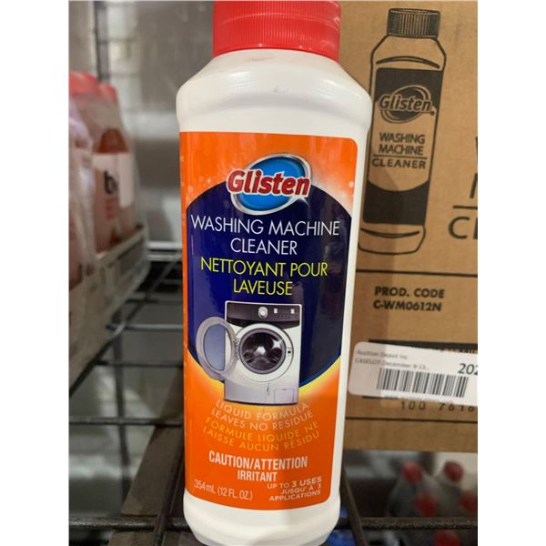 CASE LOT - Glisten washing machine cleaner 6x354ml