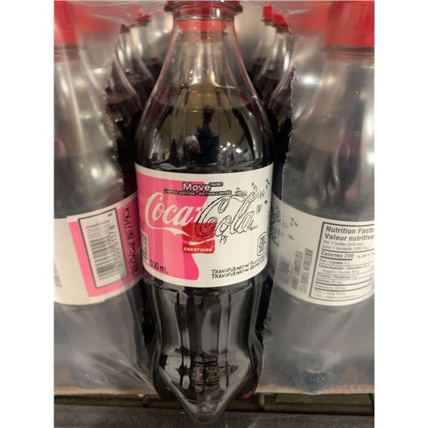 CASE LOT - Coca Cola "move" soda pop 24x 500ml