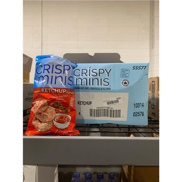 CASE LOT - Crispy minis ketchup flavour rice chips 12x100g