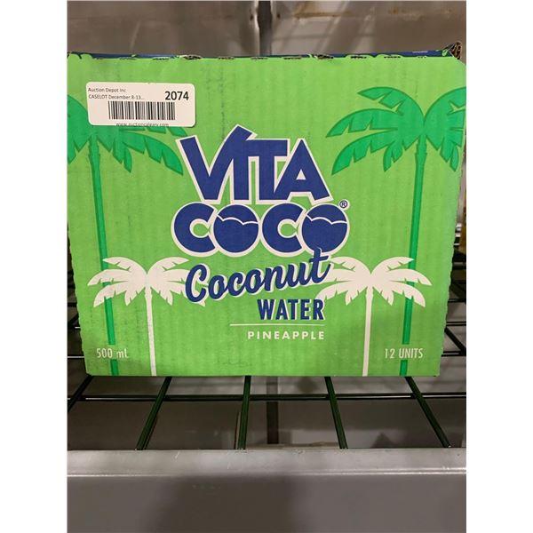 CASE LOT - Vita coco pineapple flavour coconut water 12x500ml