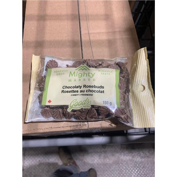 CASE LOT - Mighty marked Chocolaty rosebuds 20x150g
