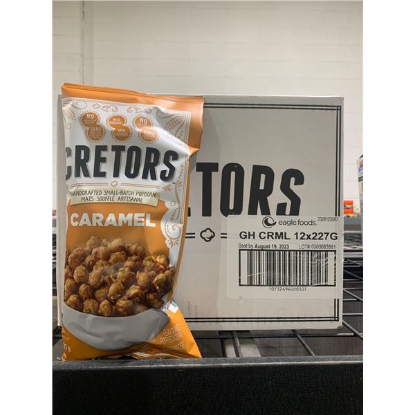 CASE LOT - Cretors Handcrafted caramel popcorn 12x227g