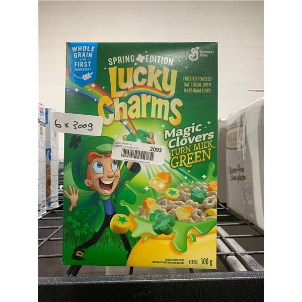 CASE LOT - Lucky charms spring edition cereal 6x300g