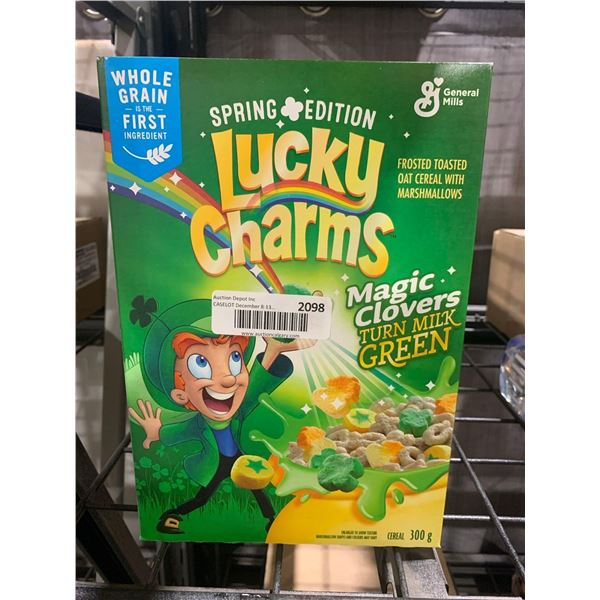 CASE LOT - Lucky charms spring edition cereal 6x300g