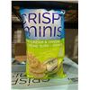 Image 1 : CASE LOT - Crispy minis sour cream & onion rice chips 12x100g