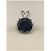 Image 2 : Natural Black Diamond Pendant 4.36 Carat ,925 Silver Pendant Insurance Replacement $3355.00 with Dia