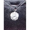 Image 3 : Moissanite Solitaire 5.0 Carat Pendant & Chain Set with Appraisal Certificate $2930.00
