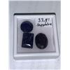 Image 2 : LOT OF 4 - Oval & Emerald Cut Sapphire mountable Solitaires total 46.56 Carats