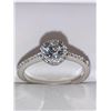 Image 1 : Rounds cut Moissanite .50 Carat Solitaire .925 Silver Ring with Appraisal $1180.00