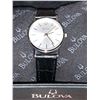 Image 1 : Ladies NEW Bulova Silver elegant leather strap wrist watch