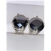 Image 2 : Natural Black Diamond Solitaire earrings 8.14 Carats Fancy Black grade AAA $6045.00 Retail Replaceme