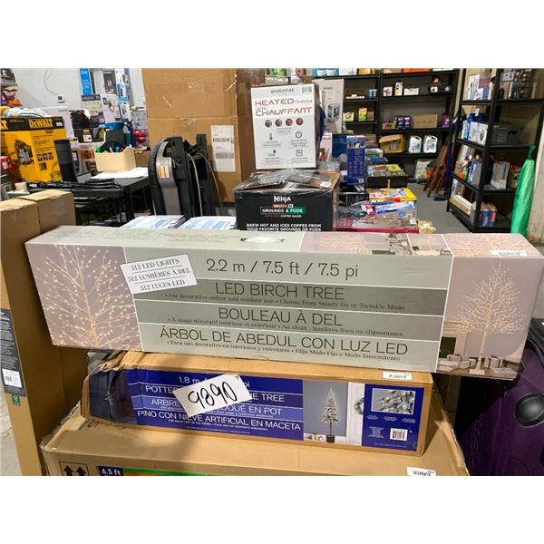 LED Birch Tree 7.5ft with 512 LED Lights Indoor /